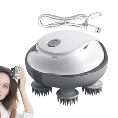Rukjmqi Stimulateur Capillaire Pour Pousse Des Cheveux - Appareil De Massage Du Cuir Chevelu Utilisable À Sec Et Sous La Douche - Stimulateur de Brosse Électrique avec 3 Modes Réglables Activation des