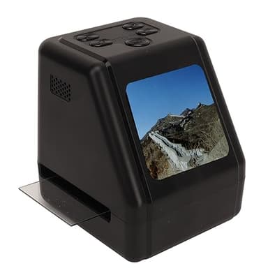 Scanner de Film Mobile, Scanner de Film et de Diapositives Tout-en-Un, Scanner de Film avec écran 2, Convertit Les Diapositives en Photos Numériques JPG 12 MP, Options de