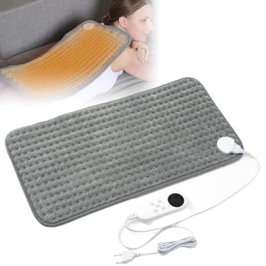 CLIUNT Coussin Chauffant, Coussin chauffant électrique, Couverture Chauffante Humide et Sec pour Dos, Cou, Épaules, Abdomen, avec arrêt automatique et 9 niveaux de température