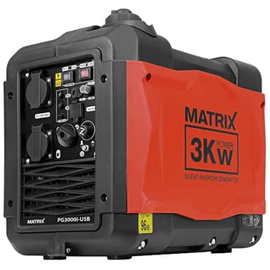 Matrix essence groupe électrogène inverter avec USB 230V 12V léger portable mode éco PG 3000i-USB | 4 temps | 59 dB(A) | 24kg