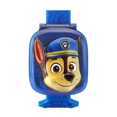 VTech - Pat' Patrouille, La Montre-Jeu Interactive de Chase, Montre Enfant à Clapet avec Écran Animé, Bracelet Souple, 12 Cadrans, 4 Jeux, Cadeau Enfant de 3 Ans à 7 Ans - Contenu en Français