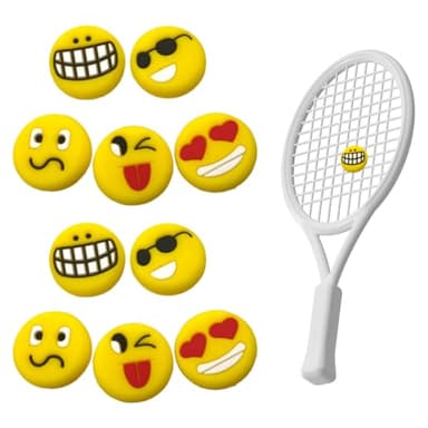 Amortisseur Tennis Raquette,Biluer 10PCS Amortisseur Tennis de Vibration de la Raquette Accessoire de pour Les Joueurs(10Modèles) (B)