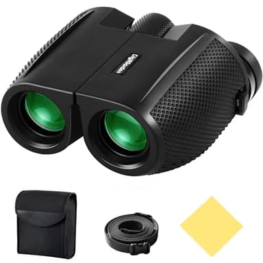 Digitgarden Jumelles 12x25 pour Adultes et Enfants, Compactes et légères, Mini Jumelles Pliables avec Prisme BAK4 et lentilles FMC, Idéales pour l'observation des Oiseaux, Les Concerts, la Chasse