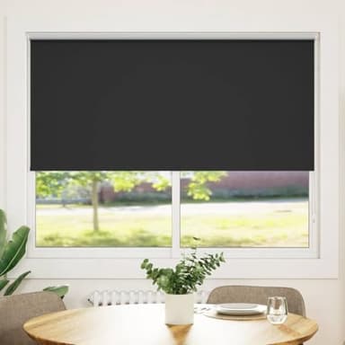 vidaXL Store Enrouleur Occultant 160x175 cm Noir Fenêtre Chambre à Coucher