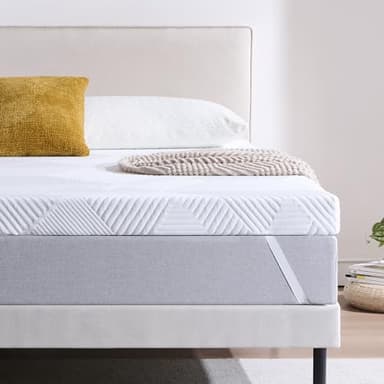 Twirest Surmatelas 160 x 200CM, Épaisseur 7,5CM, Mousse Mémoire à Gel, Confortable et Respirant, avec Design Antidérapant et Housse de Matelas Amovible et Lavable