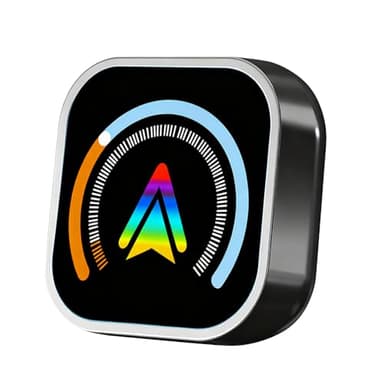 CarPlay Adaptateur de voiture Android sans fil 5.8 2,4 GHz Dual Band Wi-Fi Mini design avec fonction de refroidissement avec USB C et USB A pour voiture avec CarPlay Android Auto filaire