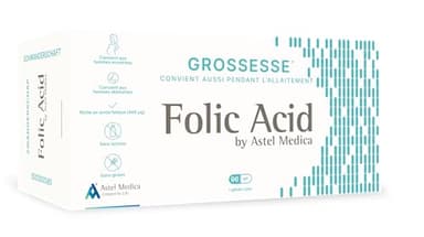 Folic Acid - Vitamine B9 - Grossesse & allaitement - Complément alimentaire - 96 gellules