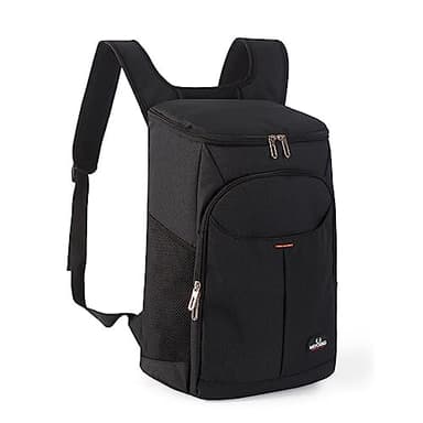 YDFYX Sac à Dos Glaciere Isotherme, Portable Sac Pique Niques 25L Cooler Backpack Bag, pour Hommes Femmes pour Déjeuner Plage Camping BBQ Pique-Nique Travail Ecole (Noir)