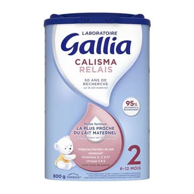 Gallia Calisma Relais 2ème Âge 6-12 Mois 800 g