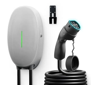 WISSENERGY Wallbox 7kW Type 2 Station de Recharge Voiture électrique, Monophasé 32A Chargeur Rapide véhicules électriques avec câble 6M, Norme Européenne IEC62196-2, IP66