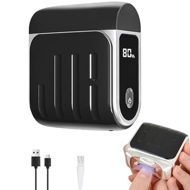 Coupe-ongles électrique avec lumière, Coupe-ongles sans fil à 3 vitesses -Pour Bébés, Rechargeable USB, Portable Lime a Ongle Pour Bébés, Adultes, Personnes Âgées