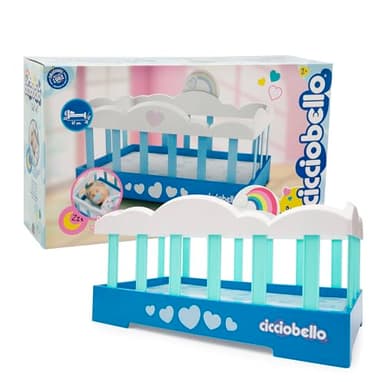 Cicciobello Lit de poupée Cicciobello Original, Meuble coloré et avec éponge, Joue à endormir et Faire rêver Votre Ciciobello, pour Enfants à partir de 2 Ans
