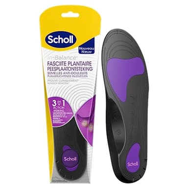 Scholl Semelles Orthopédiques In-Balance Fasciite plantaire - Soulage la douleur - Favorise le Confort des Pieds Fatigués - Efficacité Clinique Prouvée - Taille 37-39,5-1 Paire