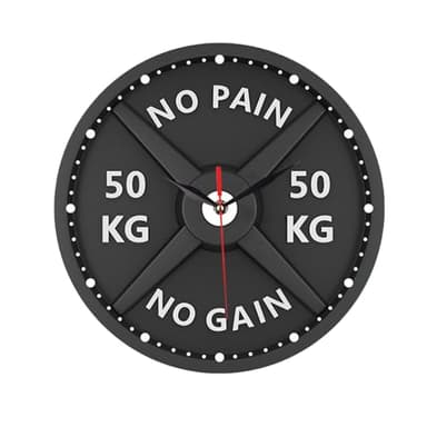 Folpus Horloge Murale 3D, Ornement Moderne pour Salle de Sport, Musculation, Musculation