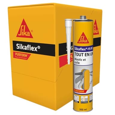 SIKA - Mastic-colle Tout en un multi-usages - Sikaflex 11 FC Purform, Blanc - Mastic, joint et collage multi-usages, Intérieur et extérieur - Carton de 12 cartouches 300ml