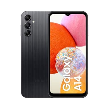 Samsung Galaxy A14 4G, Téléphone mobile 128 Go Noir, Smartphone Android sans carte SIM, Version FR