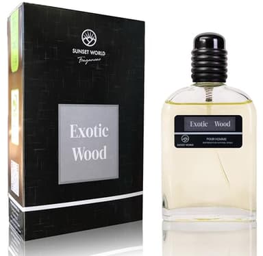 Exotic Wood - Compatible avec Oud Wood di Tom Ford. Eau De Cologne Intense 100 ml, Parfum Pheromone pour Homme, Parfum Generique