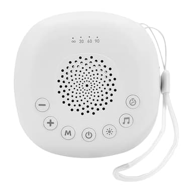Machine à bruit blanc portable pour bébé avec veilleuse, aide à l'endormissement des bébés, appareil à bruit blanc avec 20 sons apaisants, rechargeable par USB, aide au sommeil pour enfants