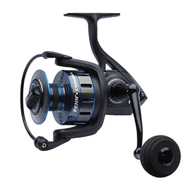 Penn Combat III 6000 Moulinet de pêche, pêche en mer, Moulinet Polyvalent pour Bateau, Kayak, Rivage, Spinning, Jigging, Surf et Utilisation Polyvalente, Unisexe, Noir/Bleu
