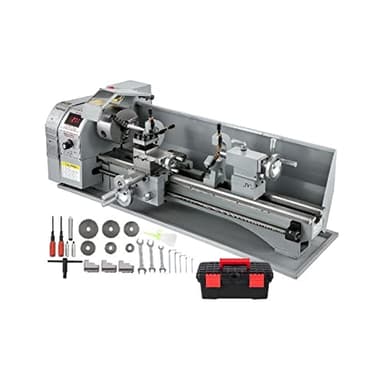 Mini tour à métaux 8,7 X 29,5 pouces / 220 750MM 750W LED vitesse variable l'infini for le forage de tournage contre-face Résistant à la Corrosion