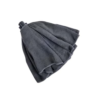 Homéa, Mop Serpilliere Microfibre 120Gr Double Pas de Vis Anthracite