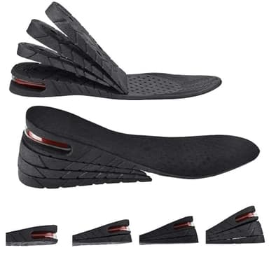 Coussin Lève-chaussures Augmenter la Semelle Intérieure, 1 Paar Rehaussante Semelle Talon pour Augmenter Hauteur Ascenseurs de Talon pour Femmes et Hommes, Hauteur 3,5-7 cm