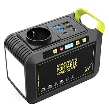MARBERO Station Électrique Portable 88,8Wh Generateur Electrique Portable 24,000mAh avec Prise CA 80W 220V Ports USB Type-C LED Batterie de Secours pour Camping Domestique Voyage Jardin Urgence