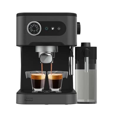Cecotec Cafetière Expresso Power Espresso 20 Pro Latte. Machine À Expresso 20 Bars Avec Affichage Intuitif,Vaporisateur Réglable Pour Lait Et Infusions, Réservoirs Amovibles : Eau 1,5L, Lait 550 Ml