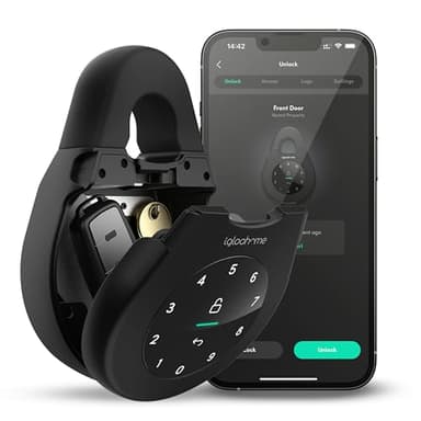 igloohome Smart Keybox 3 Boîte à Clés Connectée – Grand Coffre à Clés Intelligent avec Synchronisation Airbnb (iOS/Android) - Générez à Distance des Codes Bluetooth et des Codes PIN sans Internet