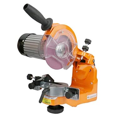 TIMBERTECH® Affûteuse de Chaîne de Tronçonneuse - Électrique, 230 W, 3000 TR/Min, 2 Meules : 3.2 mm et 4.7 mm d'Épaisseur - Affûteur, Outil d'Affûtage pour Tronçonneuse