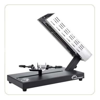 LITTLE BALANCE 8761 Savoyarde 1/4 meule Meuuuh…!, Raclette traditionnelle quart de meule, 4 personnes, Porte fromage coulissant, Sans PFAS, Antiadhésif, 600 W, Inox/Noir