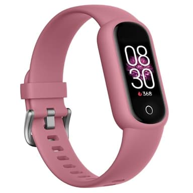 TOOBUR Montre Connectée Femme Homme, Bracelet Connecté avec Podomètre, 14 Sports, Cardiofrequencemètre, Étanche IP68, Surveillance du Sommeil, Calories, Smartwatch avec iOS et Android, Rose Perroquet