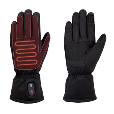G-HEAT – Gants Chauffants Déperlants ESSENTIAL | Mixte | Jusqu’à 6h de Chaleur | Index Tactile | Coupe-Vent | Idéal pour Raynaud, Quotidien et Activités Extérieures (Noir, M)