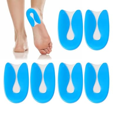 Talonnette Epine Calcaneenne Coussinets,3 Paires Épine Calcanéenne en Coussinets, Semelle Epine Calcaneenne Femme en Coussinets, Talon Coussin (Taille L 40-45), Soulage Douleurs Pieds Semelle Talon p