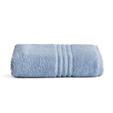 BOHEME Serviette de bain Premium 700 g/m² Bleu ciel 100 x 150 cm 100 % coton doux et absorbant Séchage rapide Lavable en machine Idéal pour un usage quotidien