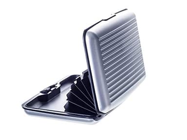 VALLET Porte-Cartes de crédit en Aluminium pour Hommes et Femmes Bloque RFID et NFC | pour Cartes de crédit, Cartes d'identité, Cartes EC | Étui à Cartes étui à Cartes étuis à Portefeuille | Argent