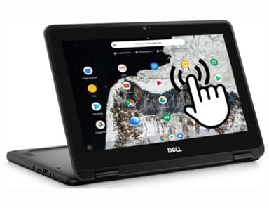 Dell Chromebook 11 3100 Ordinateur Portable 2 en 1, Ordinateur Portable Tactile 11,6", Intel Celeron N4020, 4 Go de RAM, 32 Go SSD, Clavier Japonais, Chrome OS (Reconditionné)