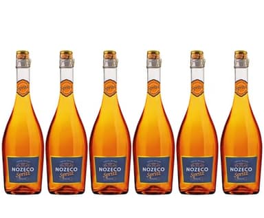 Nozeco Spritz - Cocktail Sans Alcool prêt à boire à base de vin désalcoolisé aux arômes naturels d'agrumes - Vegan (6 x 0.75 l)