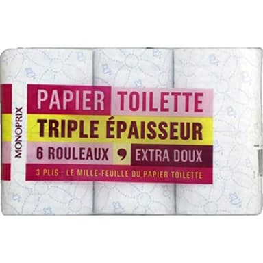 Monoprix Papier toilette triple épaisseur - Les 6 rouleaux