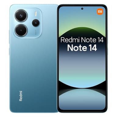 XIAOMI Redmi Note 14 4G Smartphone 8 Go + 256 Go, écran AMOLED 6,67" FHD+ 120 Hz, MediaTek Helio G99-Ultra, Appareil Photo 108 Mpx, 33 W TurboCharge, 5 500 mAh, Bleu (Chargeur Non Inclus)