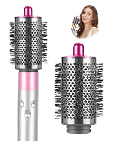 Grande Brosse Volumisante Compatible pour Dyson Airwrap, Embout Accessoire avec Poils Longs et Fins pour Donner Forme et Volume aux Cheveux, compatible avec HS01/HS05/HS08, fuchsia