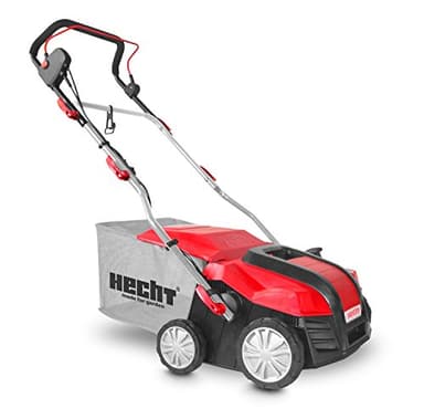 Hecht1848 2en1 Scarificateur et ventilateur électrique gazon 1800 W Bac 55 l Largeur du travail 383 mm Hauteur +9 à 13 mm