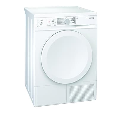 Gorenje D8450N Sèche-linge avec pompe à chaleur 8 kg SensoCare, avec ioniseur d'air IonTech, départ différé (24 h), blanc avec tambour en inox