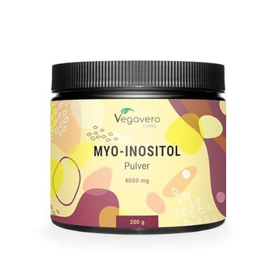 Myo Inositol 4000mg Vegavero® | Poudre 100% Pure | SOPK + Reequilibrage Hormonal Femme | Testé en Laboratoire | 200g par Boite | Vegan & Sans Additifs