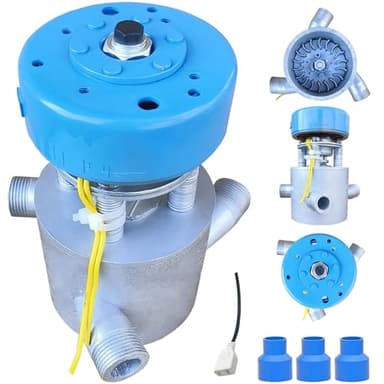 ZHOZHUT 1000W Générateur Hydroélectrique 220V Micro Hydroelectric Turbine Generator avec Connecteur PVC × 3, Générateur Hydraulique De Turbine pour l'extérieur, l'éclairage, La Recharge,1kw,220V