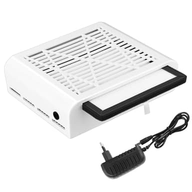 QWORK® Aspirateur à Ongles Professionnelle avec Filtre, 40W Aspirateur de Table Ongle Puissant pour Salon/Maison