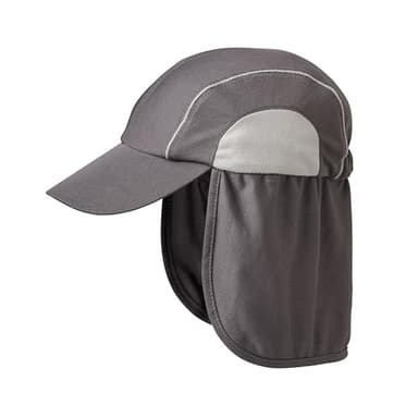 G-HEAT - Casquette Saharienne Anti-UV UPF50+ | Rafraîchissante, Légère et Respirante | Protège-Nuque | Idéale pour Randonnée, Loisirs, Été, Coups de Soleil (Gris)