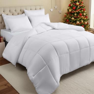 Utopia Bedding Couette 220x240 cm Toute Saison - 280 GSM, Respirante, Super Doux (Blanc)