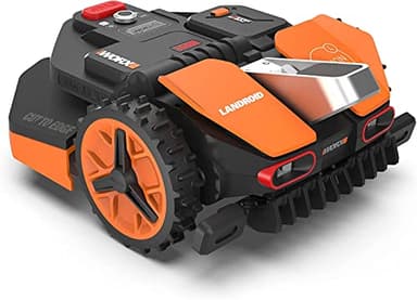 WORX LANDROID VISION 1300 m² Robot Tondeuse à gazon sans fil périphérique WR213E.1 (Caméra 4K + IA Adaptative, évite les obstacles, coupe des bordures, Multizone, précision sans réseau RTK ou antenne)