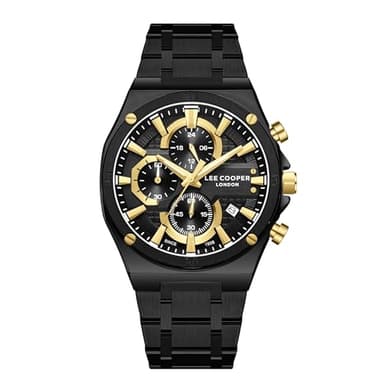 Lee Cooper Homme Analogique Quartz Montre avec Bracelet en Métal LC08171.650